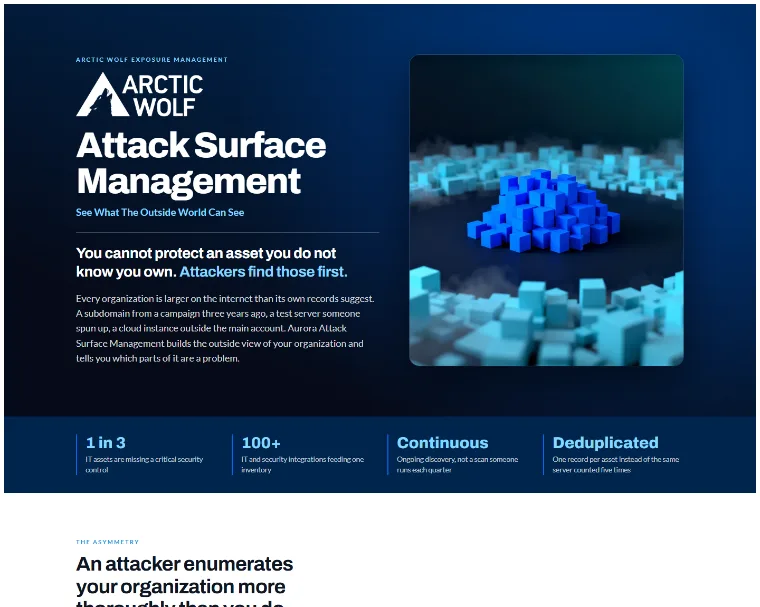 Arctic Wolf Attack Surface Management