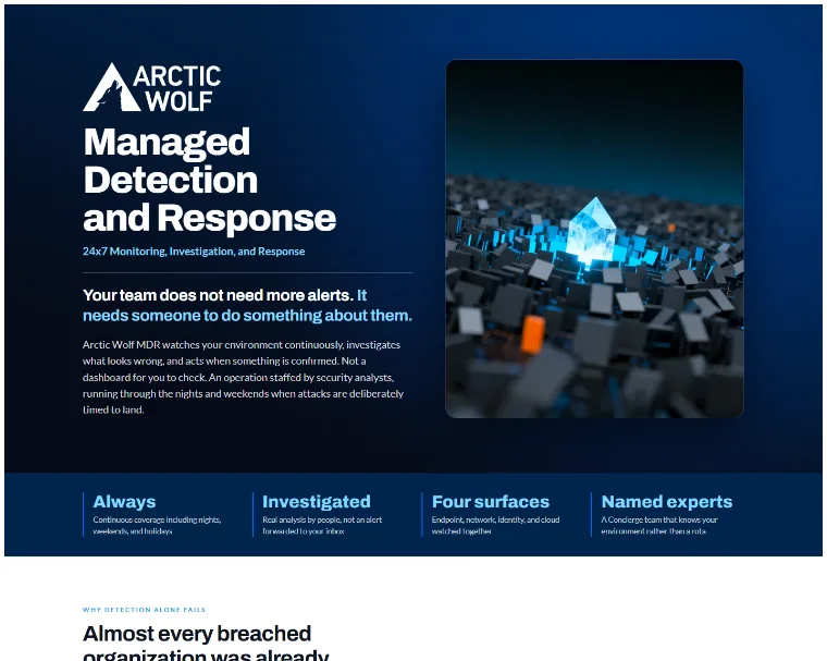 Arctic Wolf Managed Detection & Response