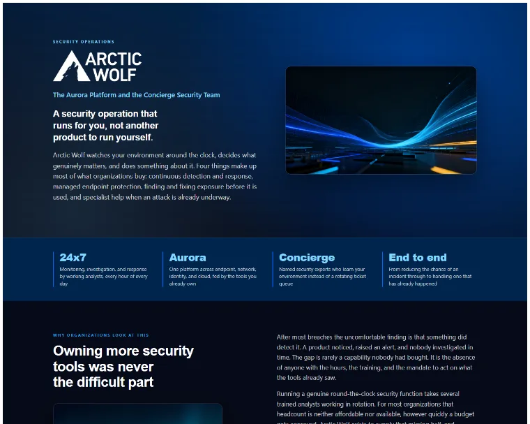 Arctic Wolf Overview Standalone