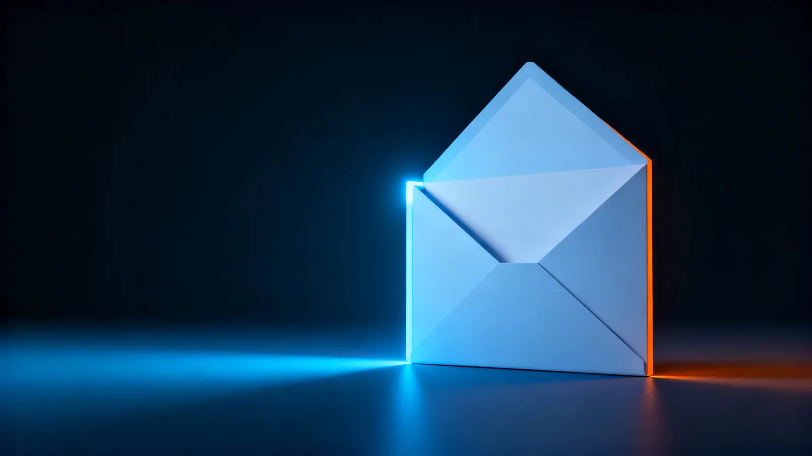Abstract render of a convincing message being recognized and turned away at a decision point